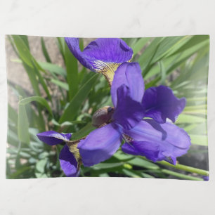 Purple Iris Flower Photograph Trinket Tray