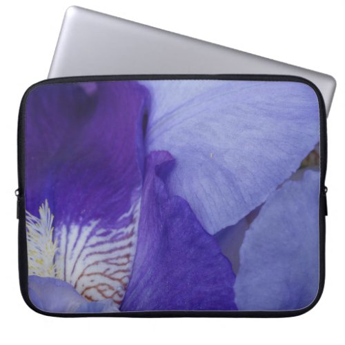 Purple Iris Flower PhotoNeoprene Laptop Sleeve 15