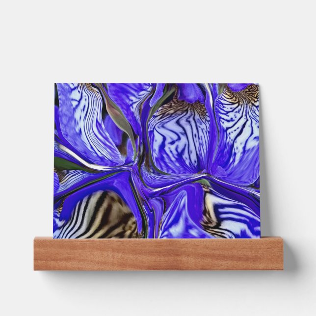 Purple Iris Flower Picture Ledge (Front)