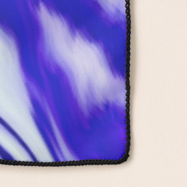 Purple Iris Flower Scarf (Detail)