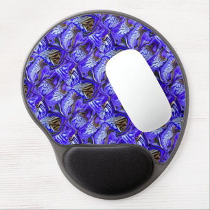 Purple Iris Flower / Slanted / Tiled / Gel Mouse Pad