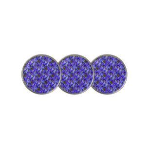 Purple Iris Flower / Slanted / Tiled / Golf Ball Marker