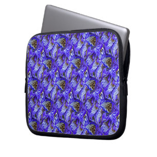 Purple Iris Flower / Slanted / Tiled / Laptop Sleeve