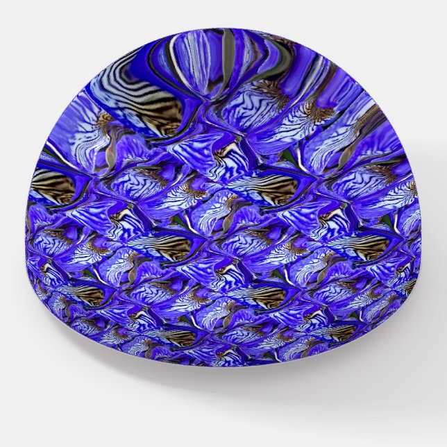 Purple Iris Flower / Slanted / Tiled / Paperweight (Angled)