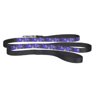 Purple Iris Flower / Slanted / Tiled / Pet Leash