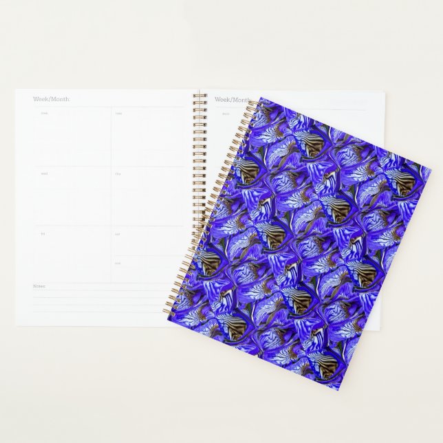Purple Iris Flower / Slanted / Tiled / Planner (Display)