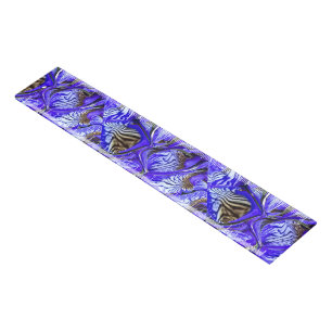 Purple Iris Flower / Slanted / Tiled / Ruler