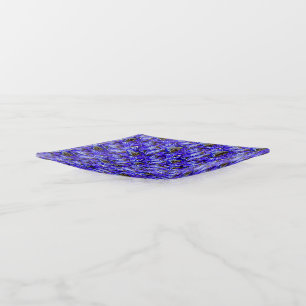 Purple Iris Flower / Slanted / Tiled / Trinket Tray