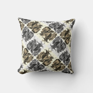 Purple Iris Flower Swirls / Filters / Tilt / Throw Pillow