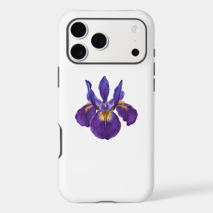 Purple Iris Flower Watercolor Botanical Floral Art iPhone 17 Pro Max Case