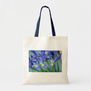 Purple Iris Flowers Art Tote Bags