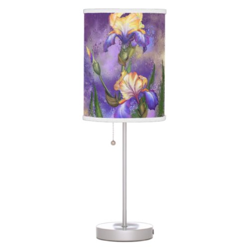 Purple Iris Flowers Beautiful Irises Flower Lamp