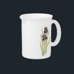 Purple Iris Flowers Beverage Pitcher<br><div class="desc">Purple Iris Flowers</div>