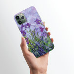 Purple Iris Flowers Claude Monet iPhone 11 Pro Max Case<br><div class="desc">An iPhone 11 Pro Max Case with the fine art impressionist painting Lilac Irises by Claude Monet from 1914-1917 of vivid purple iris in a meadow.</div>