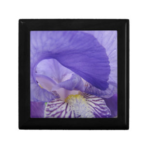 Purple Iris Flowers Keepsakes box Jewelry boxes