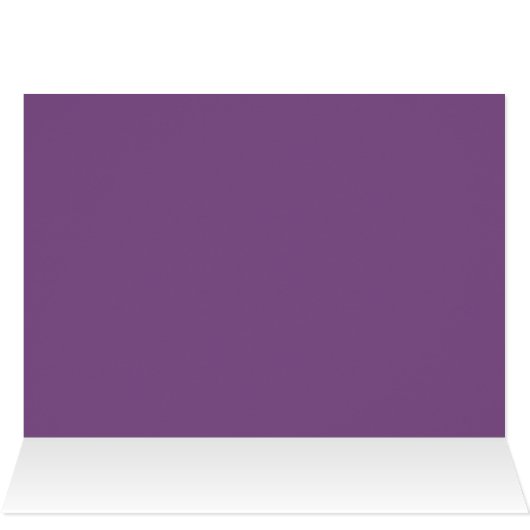 Purple Iris Flowers Photo Thank you card (Inside Horizontal (Top))