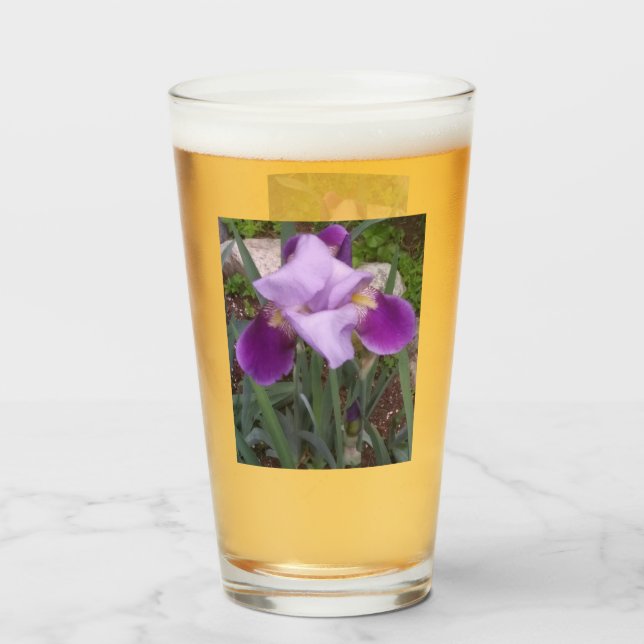 Purple Iris Glass (Front Filled)