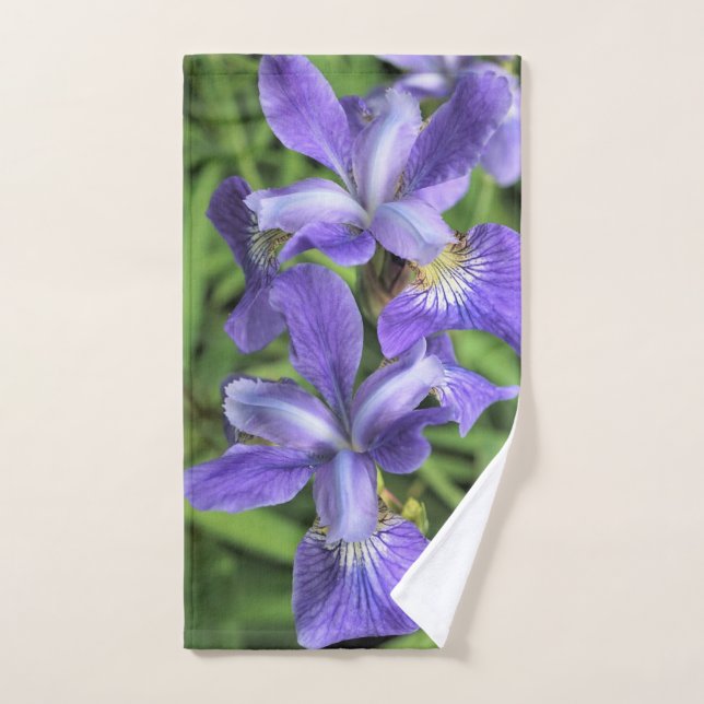 Purple Iris Hand Towel (Hand Towel)