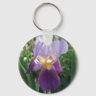 Purple Iris Keychain