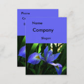 Purple Iris Large Business Card (Front/Back)