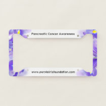Purple Iris License Plate Frame