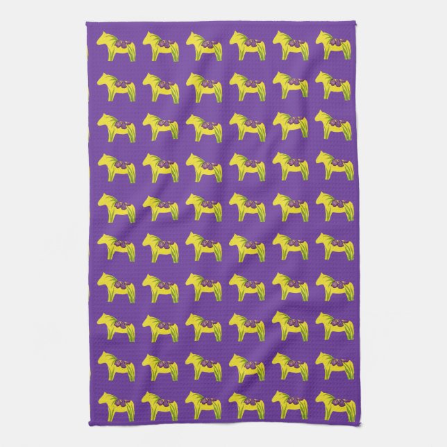Purple Iris MoJo Kitchen Towel (Vertical)
