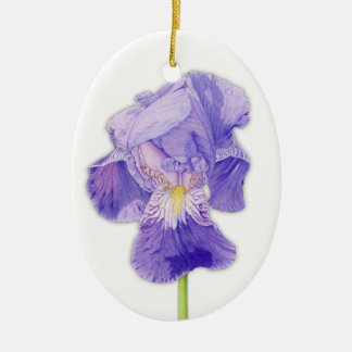 Purple Iris Ornament