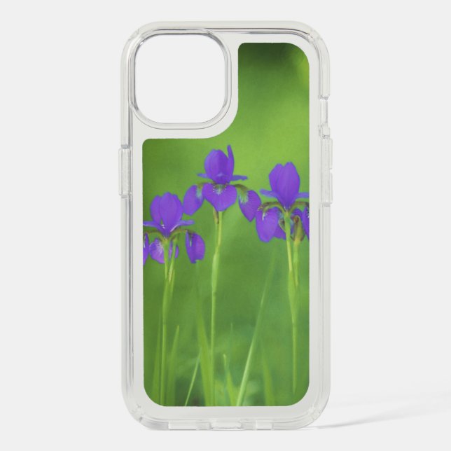 Purple Iris Painting - Original Flower Art Speck iPhone Case (Front)
