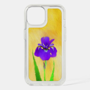 Purple Iris Painting - Original Flower Art iPhone 15 Case
