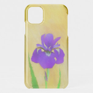 Purple Iris Painting - Original Flower Art iPhone 11 Case
