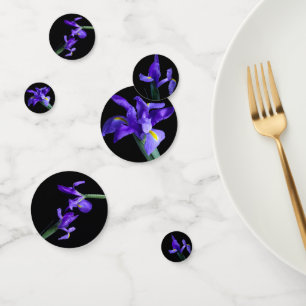 Purple Iris Party Table Confetti