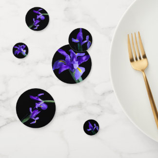 Purple Iris Party Table Confetti
