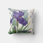 Purple Iris - Pillow at Zazzle