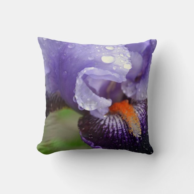 Purple Iris Pillow (Front)