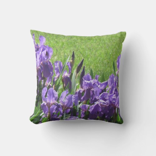 Purple Iris Pillow