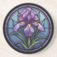 Purple Iris Stained Glass