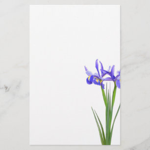 Purple Iris Stationery
