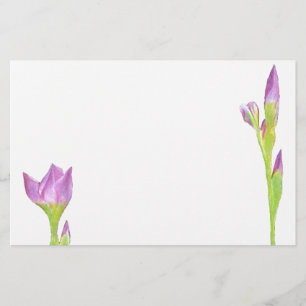 Purple Iris Stationery