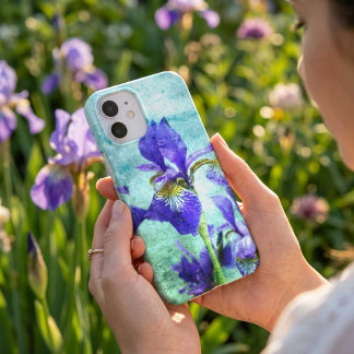 Purple Iris Watercolor iPhone 17 Case