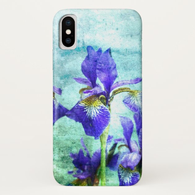 Purple Iris Watercolor Case-Mate iPhone Case | Zazzle