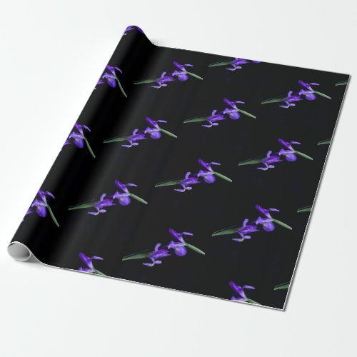 Purple Iris Wrapping Paper