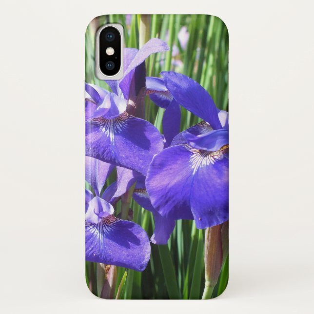 Purple Irises Case-Mate iPhone Case (Back)