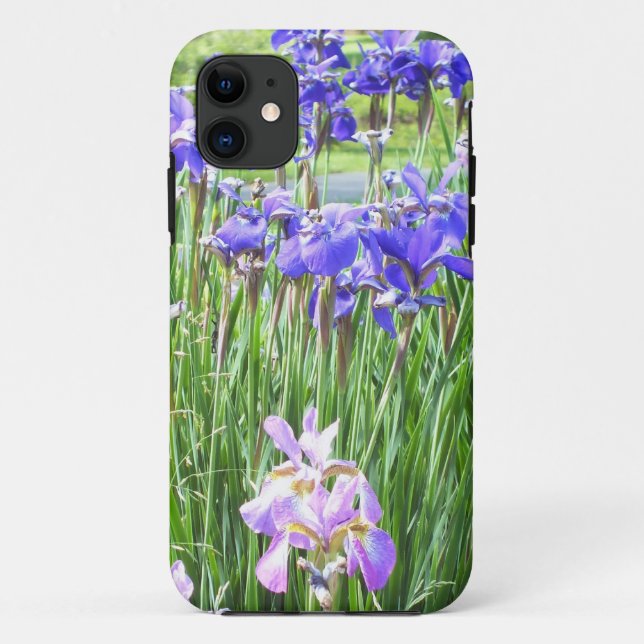Purple Irises iPhone 5 case (Back)