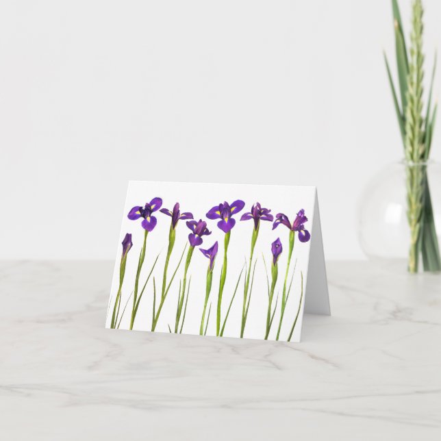 Purple Irises - Iris Flower Customized Template (Front)