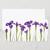 Purple Irises - Iris Flower Customized Template (Front/Back)