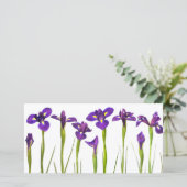 Purple Irises - Iris Flower Customized Template (Standing Front)
