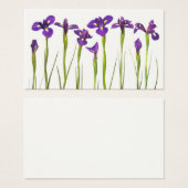 Purple Irises - Iris Flower Customized Template (Front & Back)
