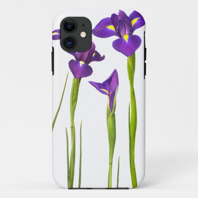 Purple Irises - Iris Flower Customized Template Case-Mate iPhone Case (Back)