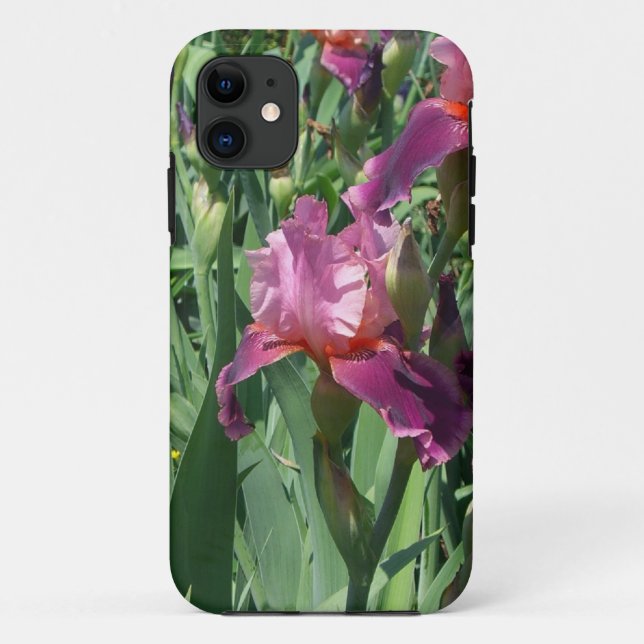 Purple Irises Spring Floral Case-Mate iPhone Case (Back)