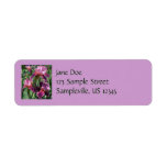 Purple Irises Spring Floral Label